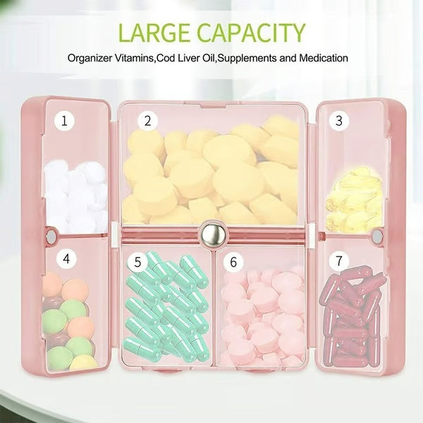 π₯ Hot Sale π 7 Compartments Portable Pill Case