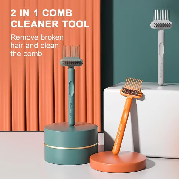 ⏰ Limited time offer 🔥 2-in-1 Comb Cleaner with Pick and Bristles