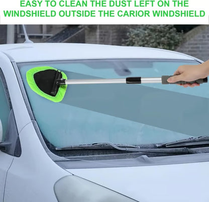 🔥LAST DAY 50% OFF🔥Microfiber Car Windshield Cleaning Tool with Extendable Handle