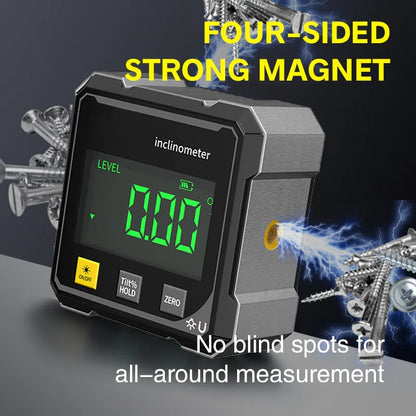 🔥LAST DAY 50%OFF🔥4-Side Magnetic Digital Angle Gauge with Laser