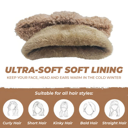 💥 Winter Hot Selling ❄️ Women’s Thermal Knit Hood – Fleece-Lined Winter Hat, Neck Warmer & Face Cover Combo