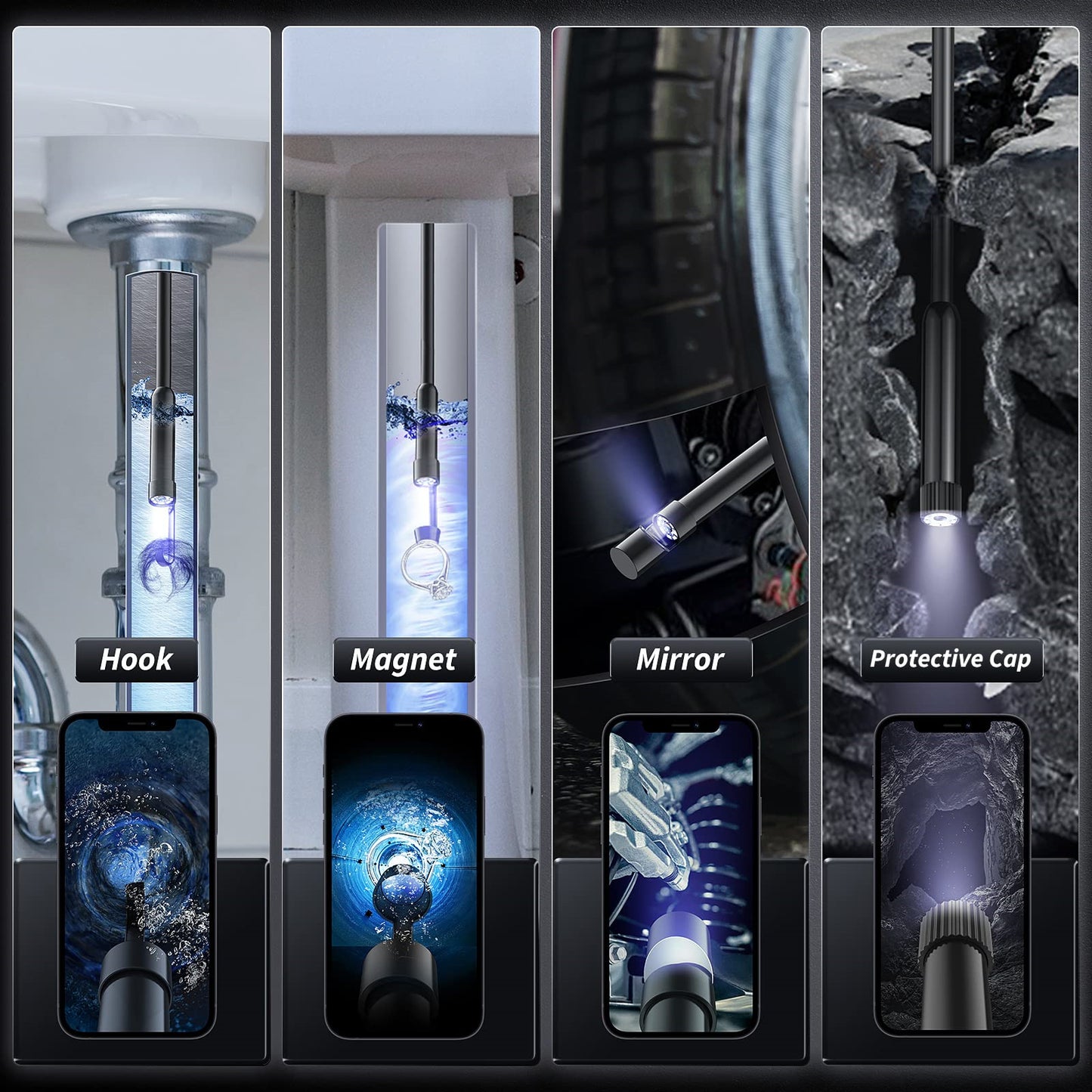 ⏰ Today's Specials 🔎 Three-in-one in-pipe automotive air conditioning inspection endoscope