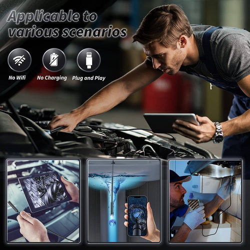 ⏰ Today's Specials 🔎 Three-in-one in-pipe automotive air conditioning inspection endoscope