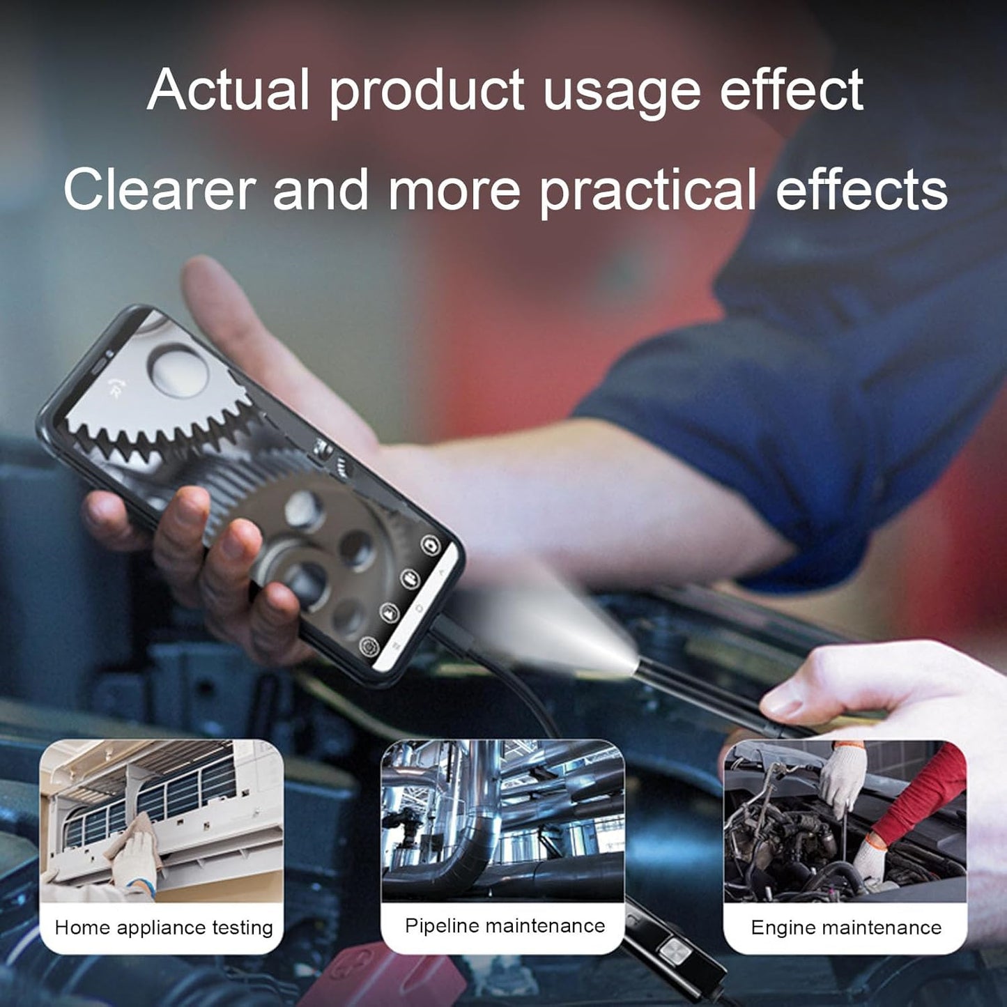 ⏰ Today's Specials 🔎 Three-in-one in-pipe automotive air conditioning inspection endoscope