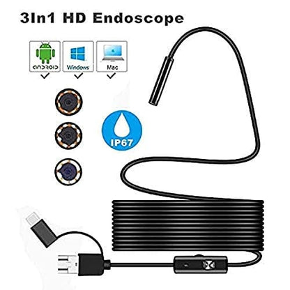 ⏰ Today's Specials 🔎 Three-in-one in-pipe automotive air conditioning inspection endoscope