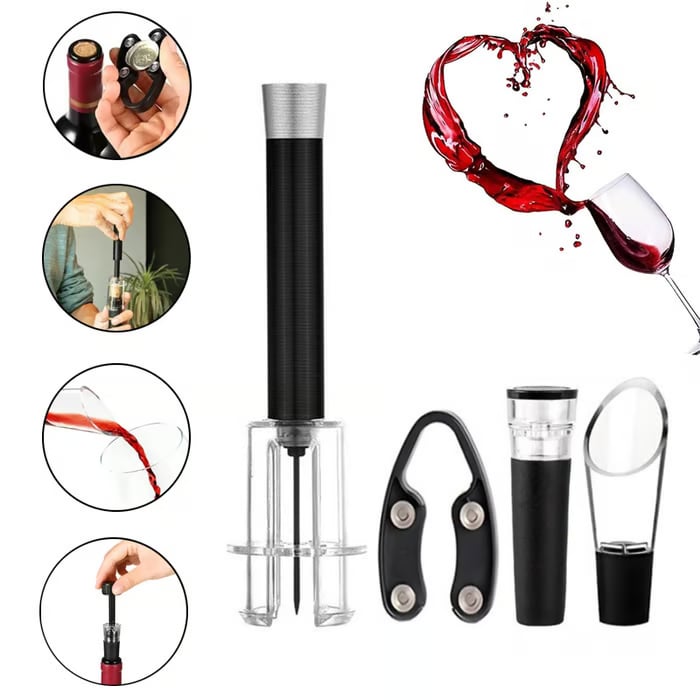 ⏳ Today's Specials 🍷 4-piece manual pneumatic wine opener set
