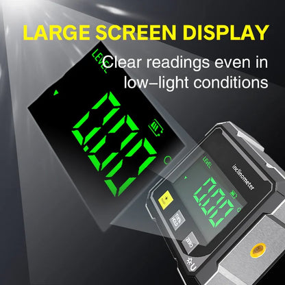 🔥LAST DAY 50%OFF🔥4-Side Magnetic Digital Angle Gauge with Laser