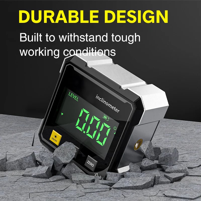 🔥LAST DAY 50%OFF🔥4-Side Magnetic Digital Angle Gauge with Laser