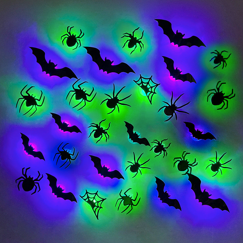 🎁 Holiday Special 🦇 3D Bat Spider Light Design LED Decoration 🕷️