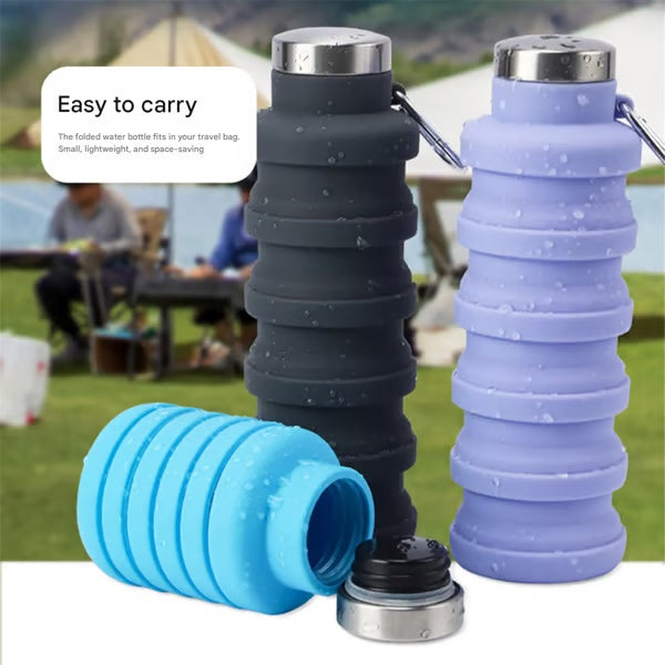 ⏰ Today's Specials 🔥 Silicone foldable water bottle 500ml