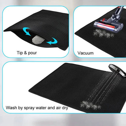 🎅Christmas Season Gift Idea 🎁 Non-Slip Cat Litter Mat 🐱