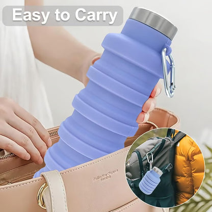 ⏰ Today's Specials 🔥 Silicone foldable water bottle 500ml