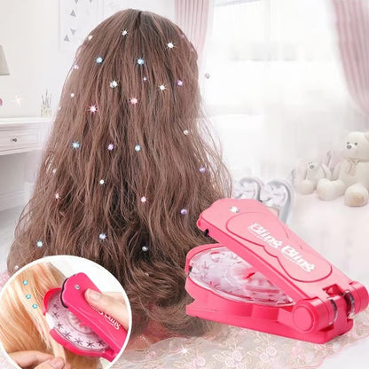 ⏰ Today's Specials ✨ Glitter Diamond Styling Tools Hair Accessories Gem Styling Set, Hair Styling Accessories Without Heat