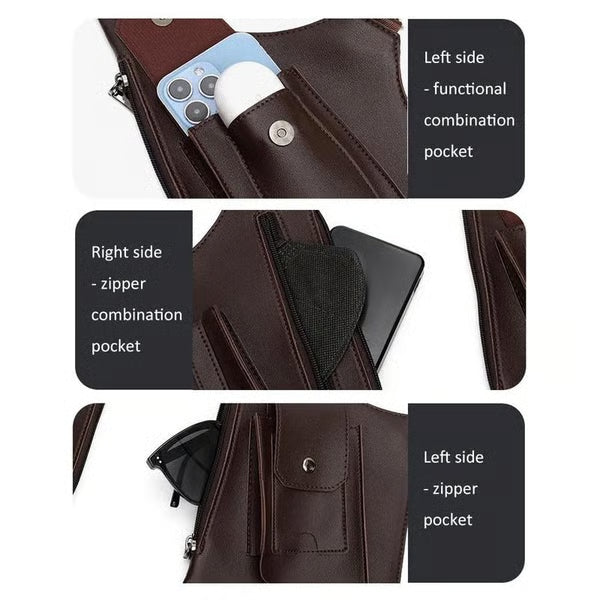 🎁Hot Sale 50% OFF⏳Premium Leather Adjustable Underarm Shoulder Bag for Men & Women