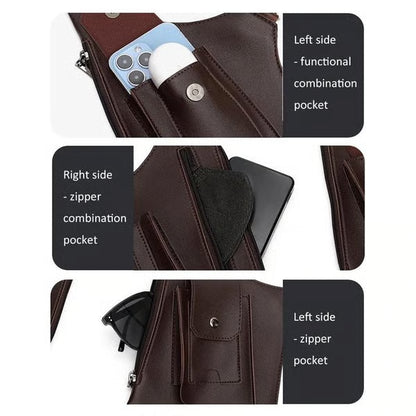 🎁Hot Sale 50% OFF⏳Premium Leather Adjustable Underarm Shoulder Bag for Men & Women