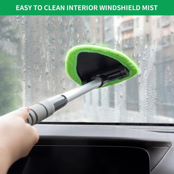 🔥LAST DAY 50% OFF🔥Microfiber Car Windshield Cleaning Tool with Extendable Handle