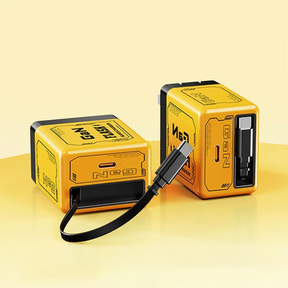 ⏰ Super Discount 🌟  120W fast charger with built-in retractable cable