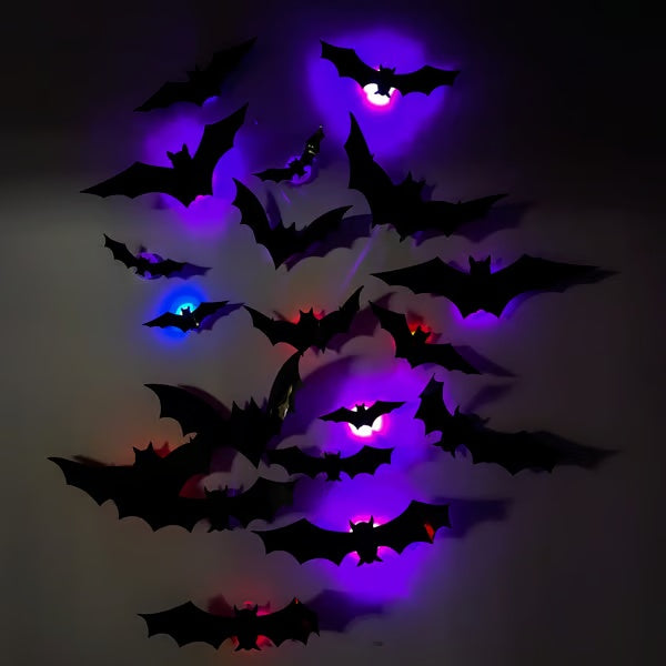 🎁 Holiday Special 🦇 3D Bat Spider Light Design LED Decoration 🕷️