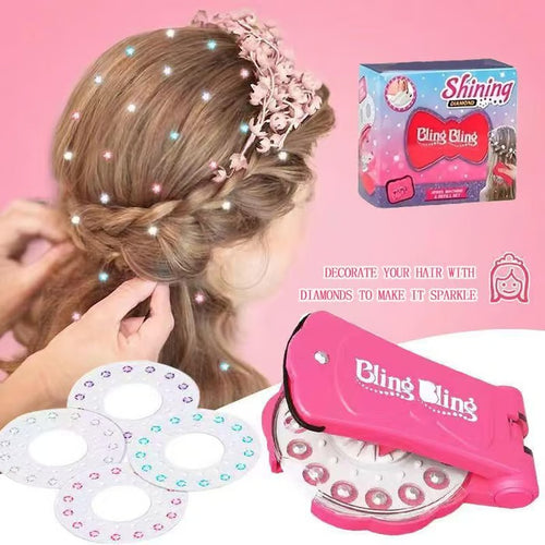 ⏰ Today's Specials ✨ Glitter Diamond Styling Tools Hair Accessories Gem Styling Set, Hair Styling Accessories Without Heat
