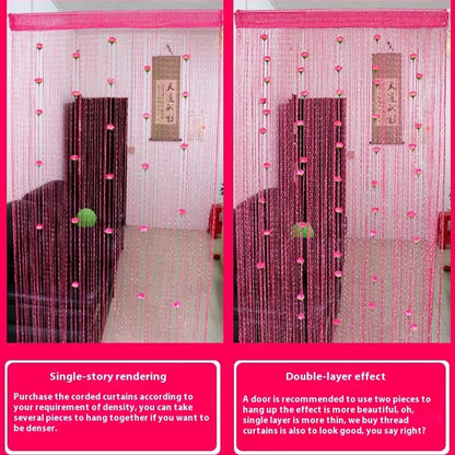 ⏰ Today's Specials ✨ Rose Flower Door Curtain Partition Line