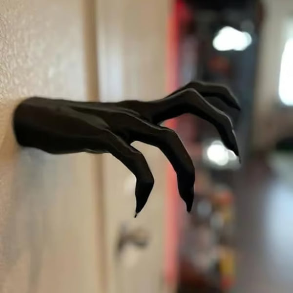Halloween Witch's Demon Hand Wall Hanging Statues