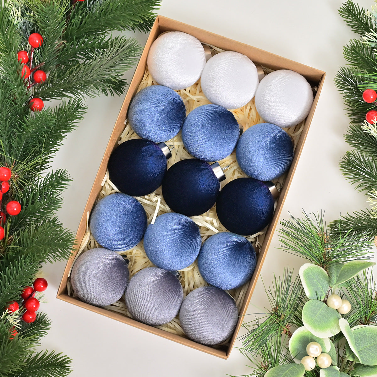 🎁Holiday Special 50% OFF🎄15 decorative velvet balls