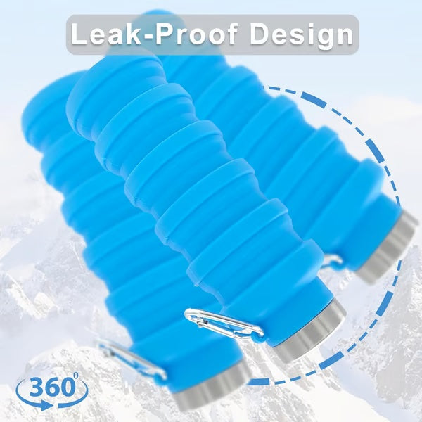 ⏰ Today's Specials 🔥 Silicone foldable water bottle 500ml
