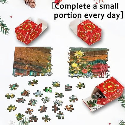 💥 The Best Gift 🎁 Christmas Advent Calendar Jigsaw Puzzle ✈️ Free shipping 🚀
