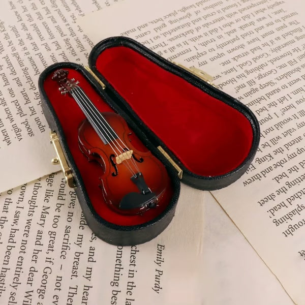 💥 The Best Gift 🎁 Playable Tiny Violin Figurine