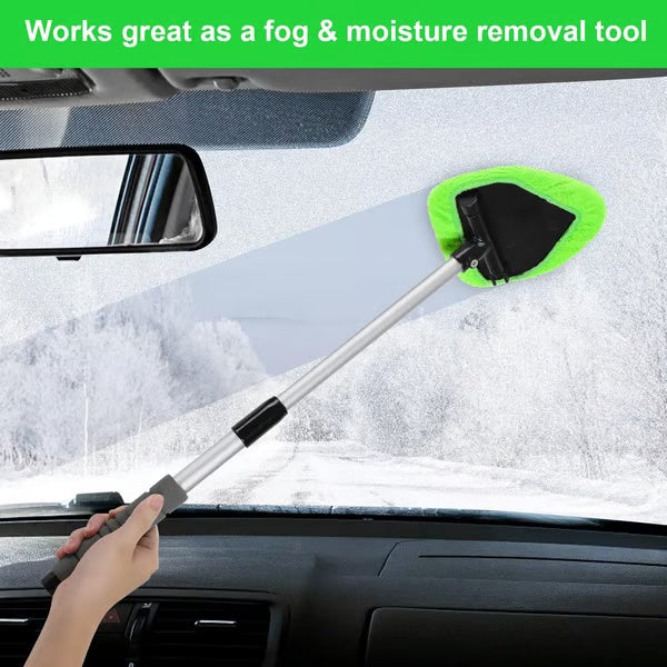 🔥LAST DAY 50% OFF🔥Microfiber Car Windshield Cleaning Tool with Extendable Handle