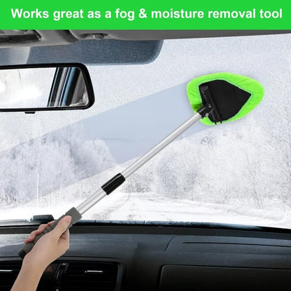 🔥LAST DAY 50% OFF🔥Microfiber Car Windshield Cleaning Tool with Extendable Handle