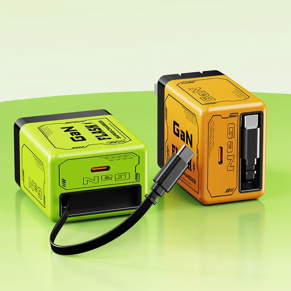 ⏰ Super Discount 🌟  120W fast charger with built-in retractable cable