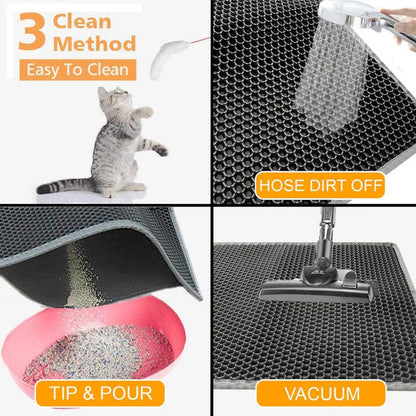 🎅Christmas Season Gift Idea 🎁 Non-Slip Cat Litter Mat 🐱