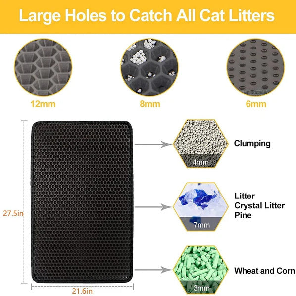🎅Christmas Season Gift Idea 🎁 Non-Slip Cat Litter Mat 🐱