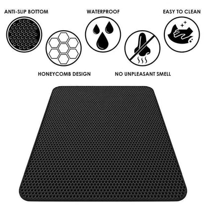 🎅Christmas Season Gift Idea 🎁 Non-Slip Cat Litter Mat 🐱