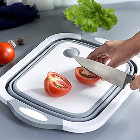 💥 New for 2025 🔄 Folding Cutting Board · Multifunctional Vegetable Drain