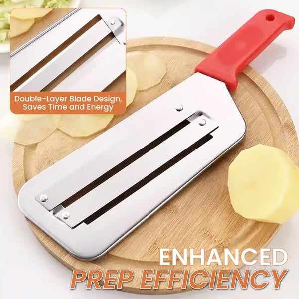 💥 Hot Sale 🌟 Stainless Steel Double-layer Slicer