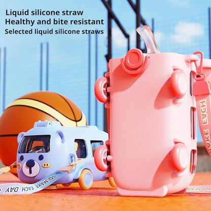 💥 Hot Sale 🌟 500ml bus water bottle with detachable straw