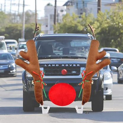 🎁 Holiday Special 🦌 Funny Christmas Car Antlers Decoration