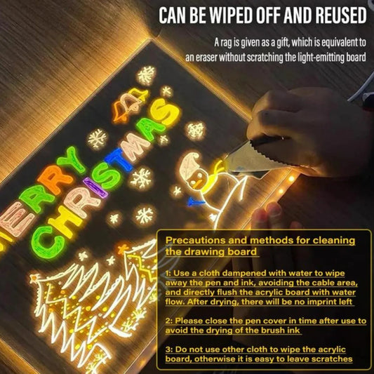 🎁 Holiday Special 50% OFF ✨ LED Note Board with Colors 🎨