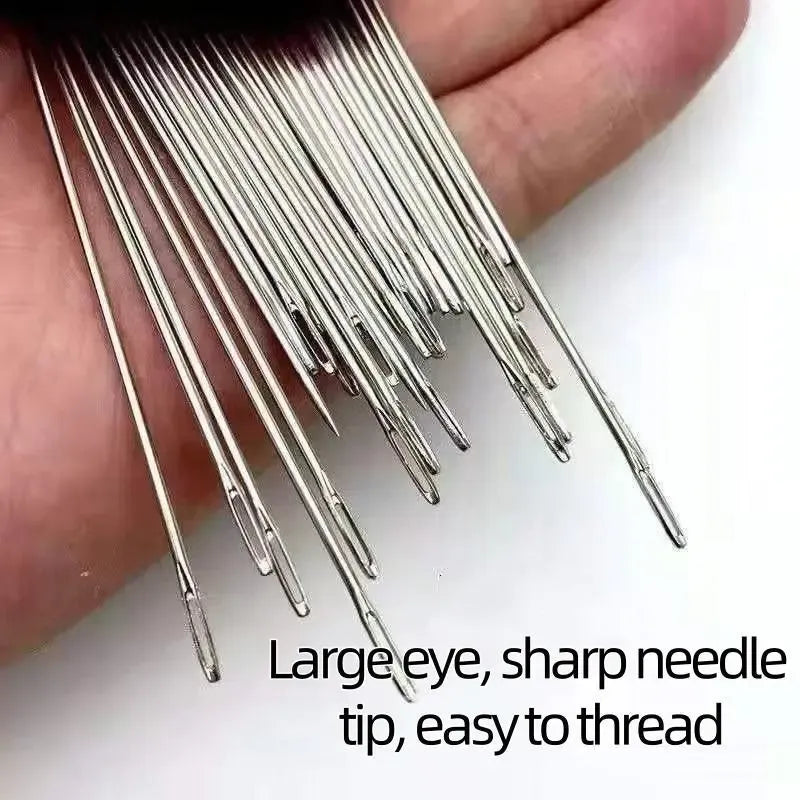 🎄Christmas-Sale 49%Off❤34PCS Big Eye Steel Needles Set🎁