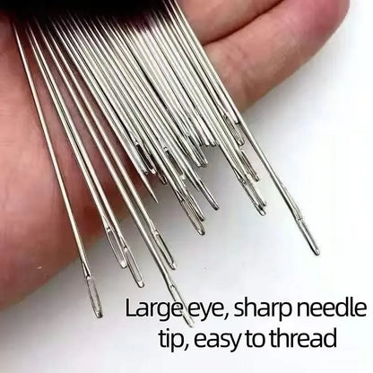 🎄Christmas-Sale 49%Off❤34PCS Big Eye Steel Needles Set🎁