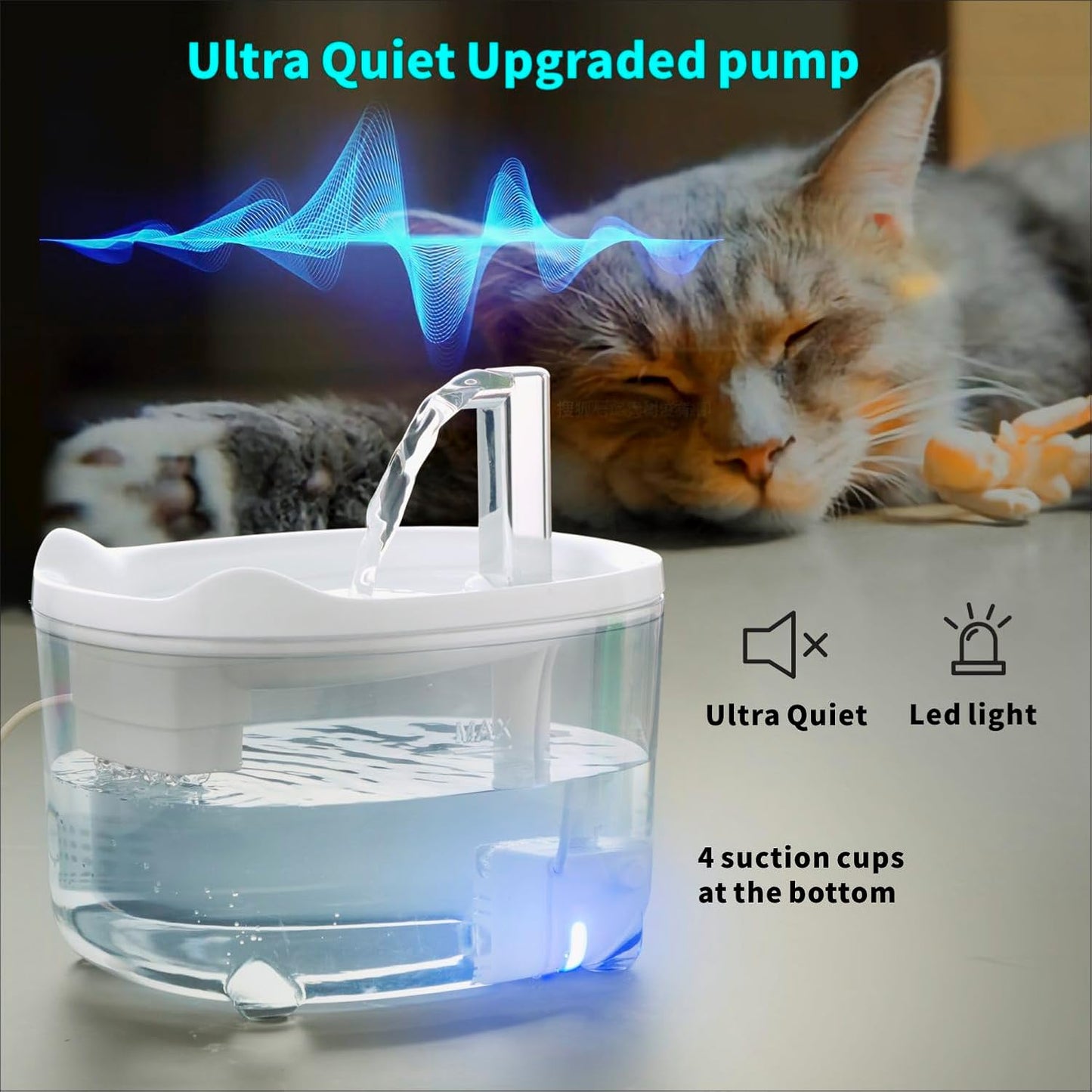 Pet Water Fountain for Cats Kitten Dogs