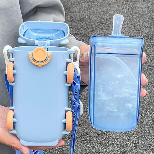💥 Hot Sale 🌟 500ml bus water bottle with detachable straw