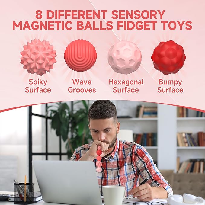 💥 Hot Sale 🌟 Silicone magnetic stress ball toy