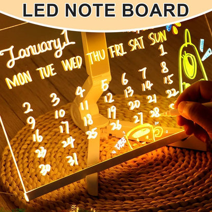 🎁 Holiday Special 50% OFF ✨ LED Note Board with Colors 🎨
