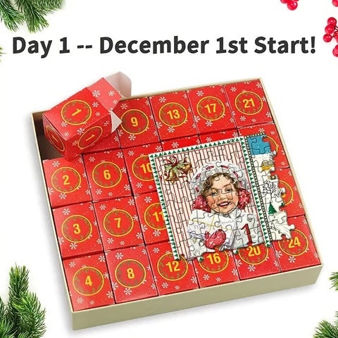 💥 The Best Gift 🎁 Christmas Advent Calendar Jigsaw Puzzle ✈️ Free shipping 🚀