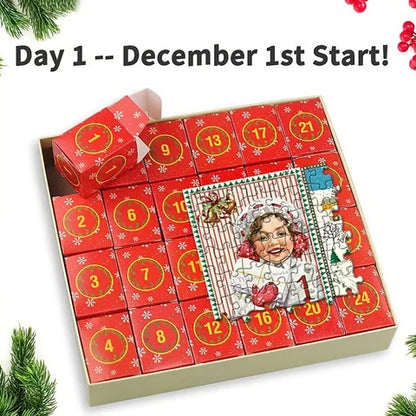 💥 The Best Gift 🎁 Christmas Advent Calendar Jigsaw Puzzle ✈️ Free shipping 🚀