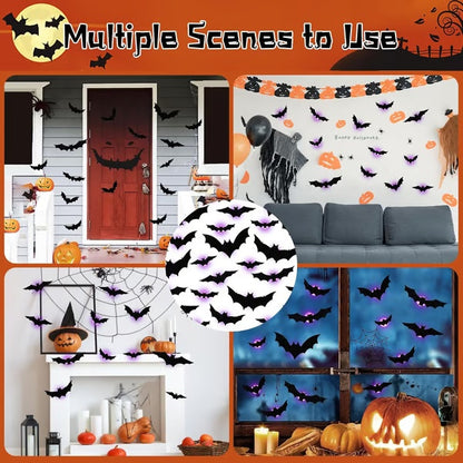 🎁 Holiday Special 🦇 3D Bat Spider Light Design LED Decoration 🕷️