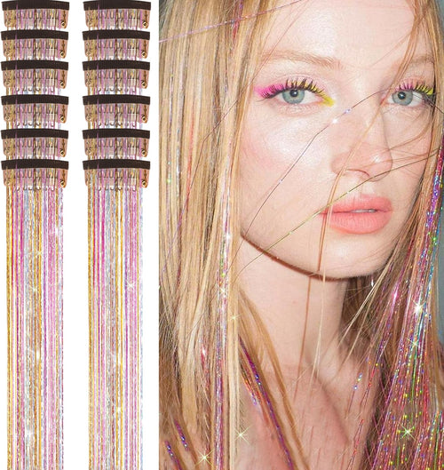 12-Piece 20.5-Inch Clip-In Tinsel Hair